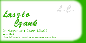laszlo czank business card