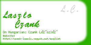 laszlo czank business card